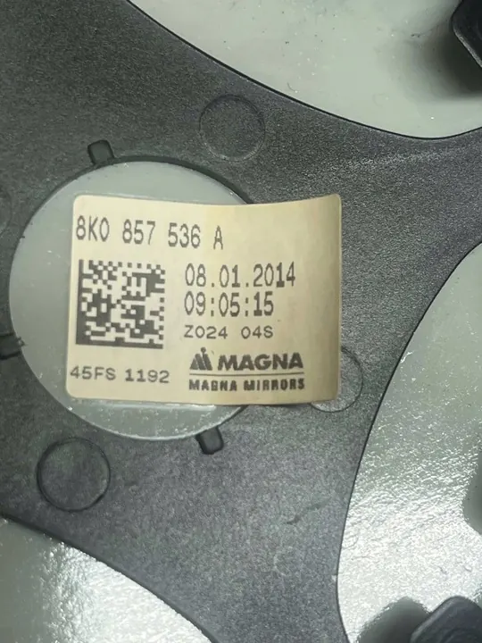 Oikea Peilin Sisältö Audi A3 A4 A5 RS3 RS4 RS5 8K0857536A image 3