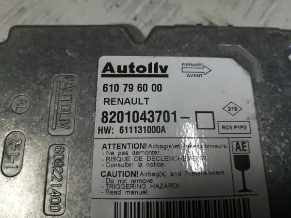 Capteur Module Airbag OEM 8201043701 - Occasion image 4
