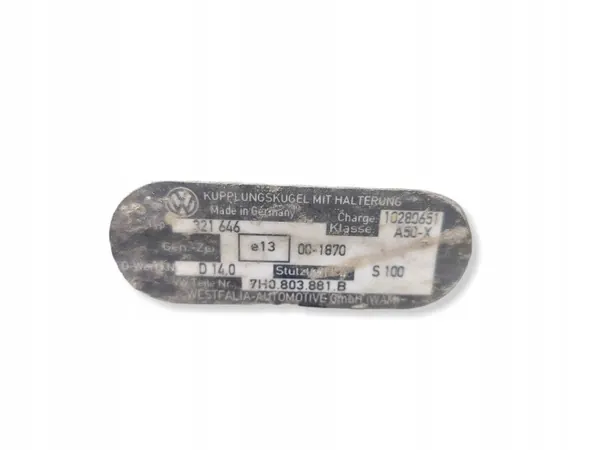 Barra de remolque 7H0803881B para VW Transporter T5 2003-2009 image 3
