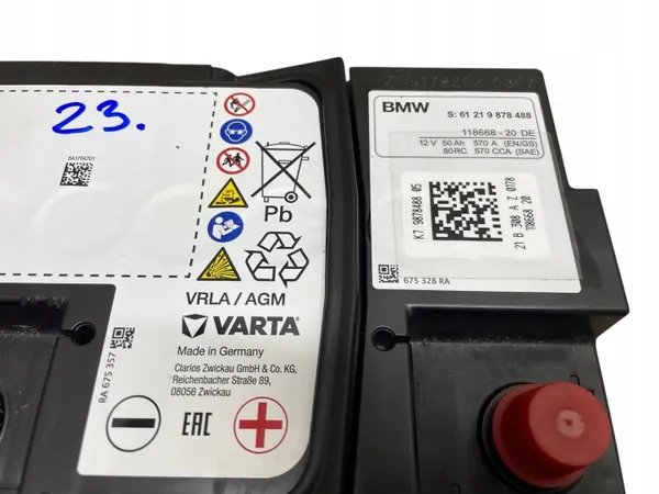 AGM Start-Stop Akku OEM 9878488 12V 50Ah image 4
