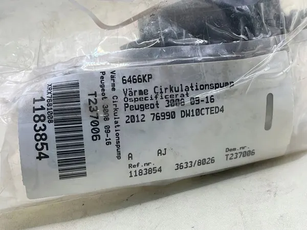 Vattenpump CITROEN DS5 6466KP image 3