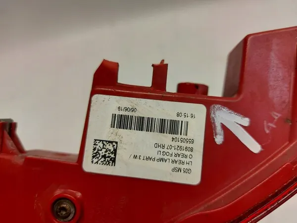 BMW G05 X5 3.0d 2019 Feu Anti-Brouillard Gauche 8091921-JLK01 image 3