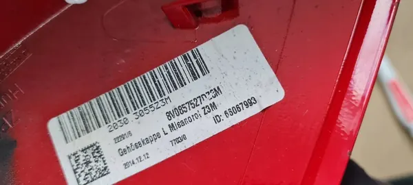 Audi A3 8V Vänster Spegelkåpa 8V0857527 image 8