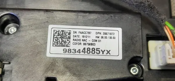 OEM 98344885YX Radio Navigation Opel Grandland X image 5