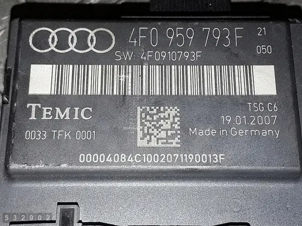 2007 Audi A6 C6 ECU 4f0959793f Käytetty image 5