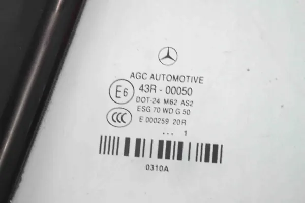 Ventana trasera derecha usada OEM 43R00050 Mercedes-Benz image 5
