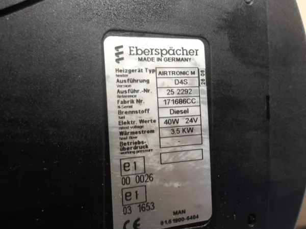 MAN OEM 81254446074 hulpverwarming gebruikt image 3