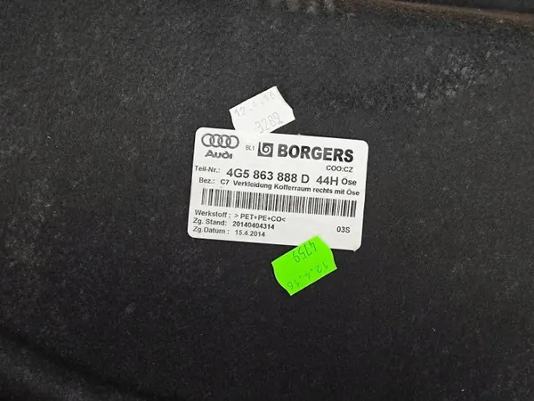 OEM 4G5863888D Kofferbakbekleding Rechts Achter Audi A6 C7 image 8