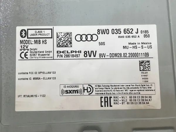 Navigationssystem Audi Q5 II 2017-2024 OEM 8W0035652J image 8