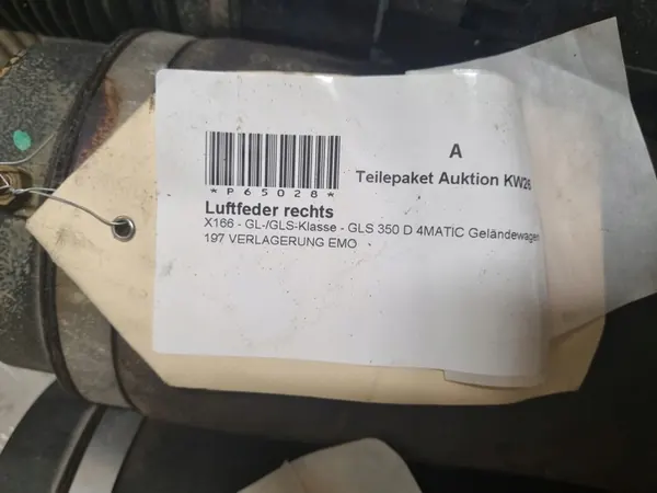 MERCEDES GLS W166 Ammortizzatori Posteriori A1663200500 image 4