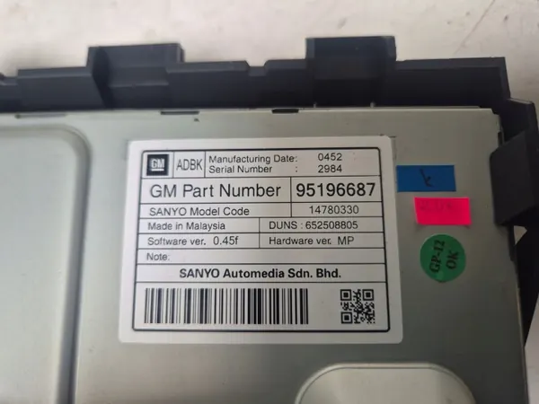 OEM 95196687 Radio-display voor Opel Mokka A image 3