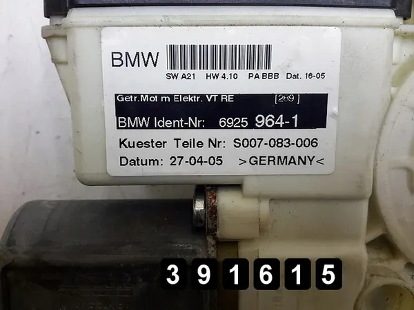 Regulador de janela BMW X3 2004 69259641 image 5
