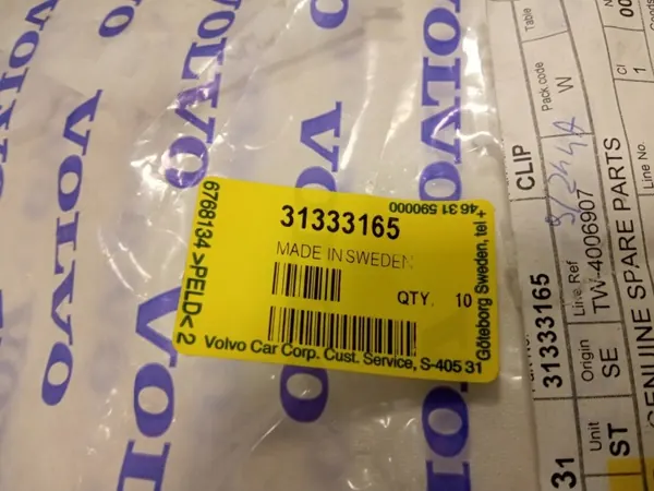 Clip pare-brise OEM 31333165 pour Volvo XC40 XC60 image 3
