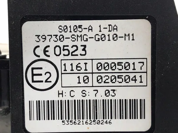 OEM 39730-SMG-G010-M1 käynnistysavain Honda Civic VIII image 5