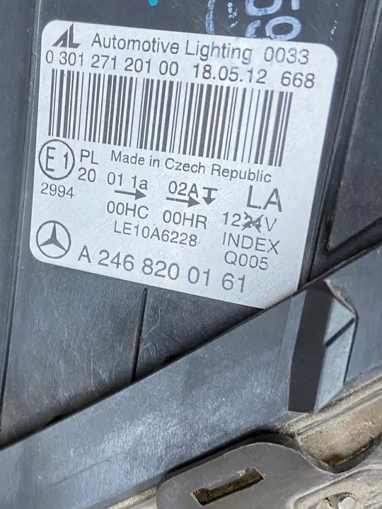Linker koplamp Mercedes B-Klasse W246 A2468200161 image 3