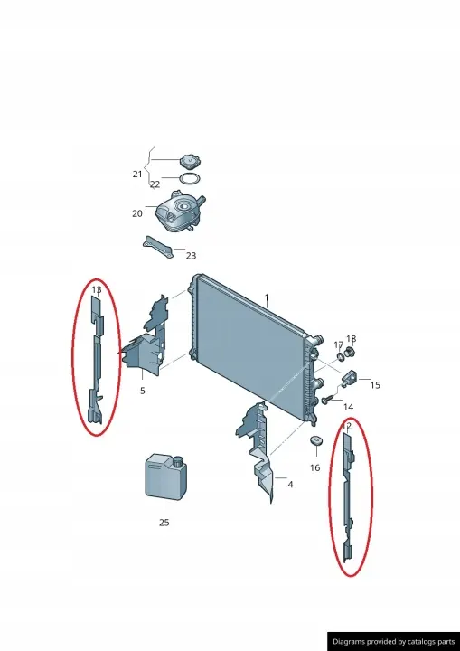 Junta de sellado VW Polo OEM 2Q0121332A/2Q0121331A image 5