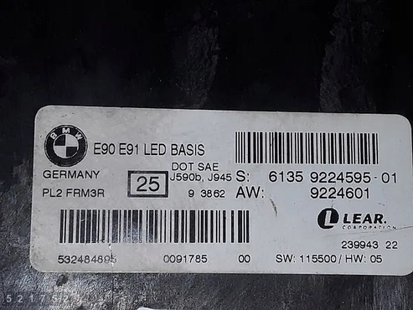 ECU BMW OEM 9224595 pour Série 3 E90/E91 image 4