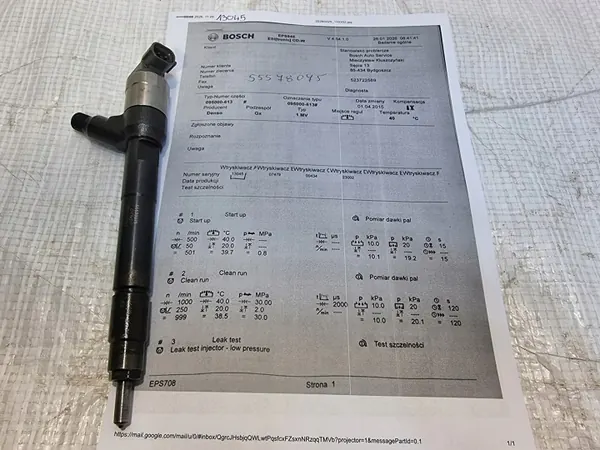 Injector OEM 55578075 voor Opel Astra K, Insignia B, Meriva B 1.6 CDTI image 2