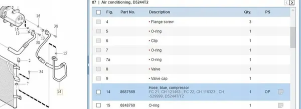 Volvo V70 2002 Ilmastointiputket image 6