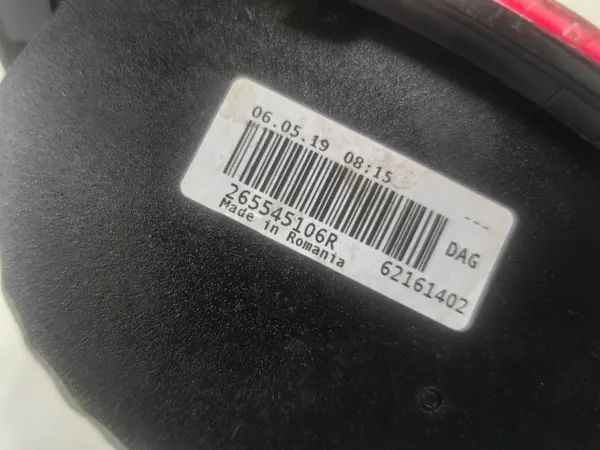 OEM 265545106R peräpuskurin peruutusvalo oikealla image 4