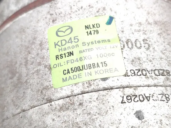 Compresor A/C Mazda 6 2.5 Gasolina 143kW (194 HP) OEM image 7