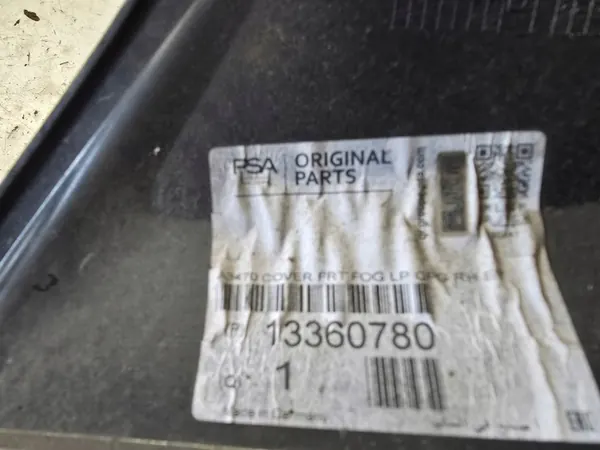 Griglia Paraurti Anteriore Halogena Destra OPEL ZAFIRA C OEM UP 13360780 image 4