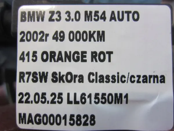 BMW Z3 E36 Tankklappen-Aktor OEM 51258410575 image 9