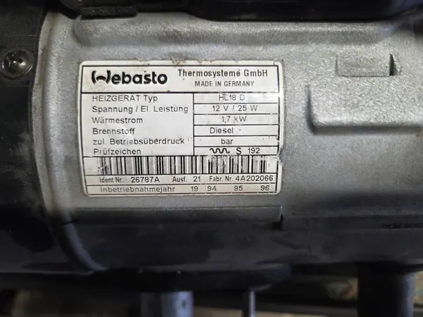 Chauffage stationnaire Webasto OEM 26787A pour VW T4 image 7