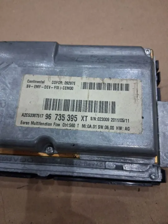 OEM 96735395XT Radionavigointinäyttö Peugeot 207:lle image 5