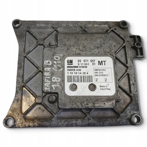 Opel Zafira B 1.8 16V Unidad de Control Motor 55571557 5WK9430 image 2