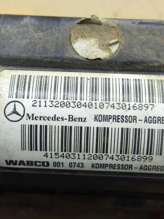 Compresseur de suspension MERCEDES-BENZ E (W211) A1540311200 image 5