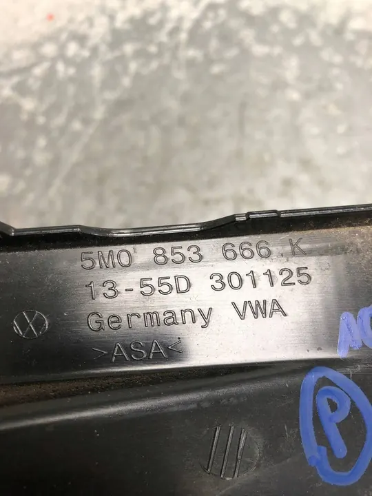 Griglia Fendinebbia Destro VW Golf VI Plus 5M0853666K image 5