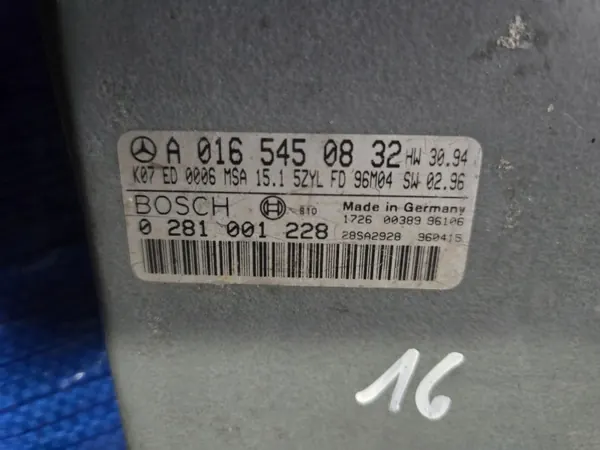 ECU Mercedes-Benz usado OEM 0281001229 A0165450832 image 3