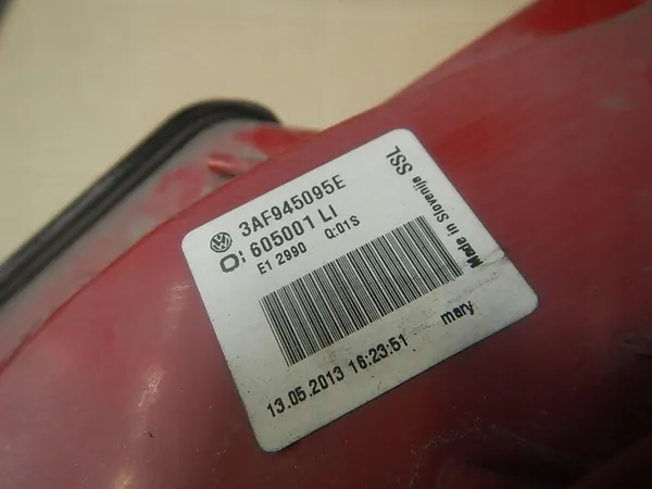 VW PASSAT B7 KOMBI 13r. LÁMPARA TRASERA IZQUIERDA 3AF945095E image 6