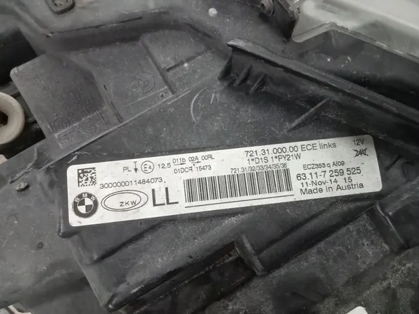 FARO BI-XENON ESQUERDO BMW 3 F30 F31 2011-2015 image 5