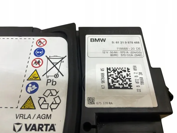 Batterie AGM OEM 9878488 12V 50Ah pour BMW/MINI image 4