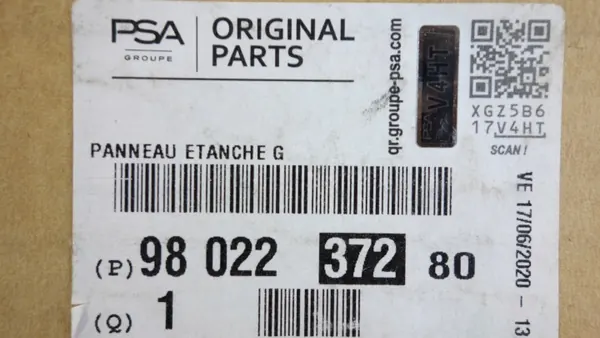 Peugeot 208/2008 Vänster Framdörr Isolering OEM 9802237280 image 5