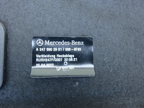 Mercedes GLA 247 2 tavaratilan hylly 2019+ image 5