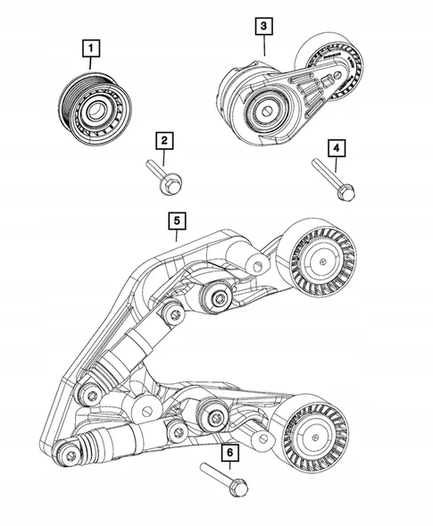 Kit de tendeurs de ceinture Jeep Wrangler 2018 2.0T OEM image 2