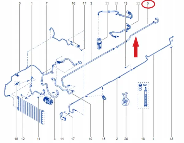 Renault Trafic 19- A/C Letku OE 924622085R image 3