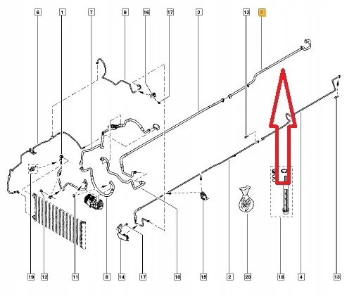 Renault Trafic 19- A/C Letku OE 924622085R image 7