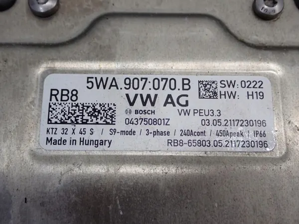 OEM 5WA907070B Invertteri Golf VIII GTE eHybridille image 8