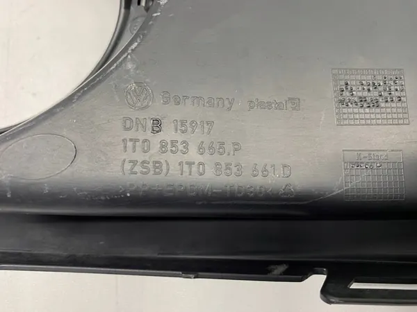 Griglia paraurti sinistra cromata VW Caddy Touran 2010-15 image 3