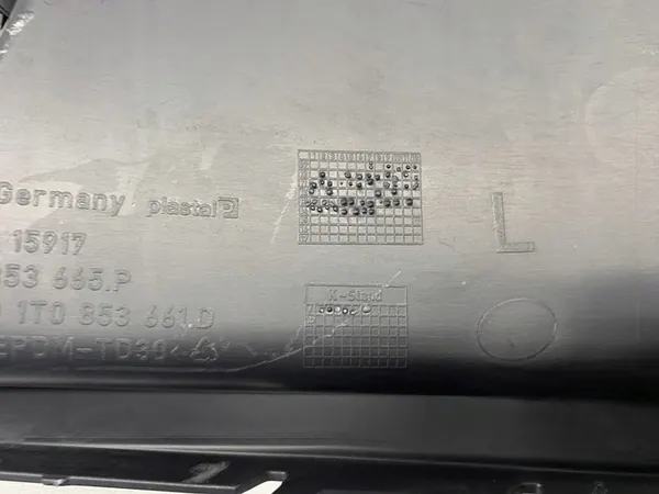 Griglia paraurti sinistra cromata VW Caddy Touran 2010-15 image 5