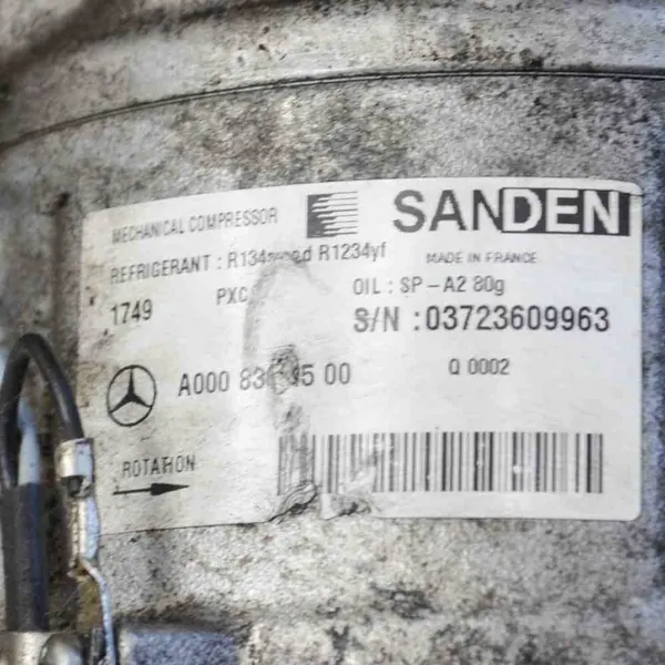 Compresor de aire acondicionado MERCEDES-BENZ A0008304500 image 5