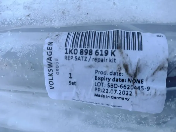 Volkswagen Caddy Golf vänster dörr reparationssats 1K0898619K image 2