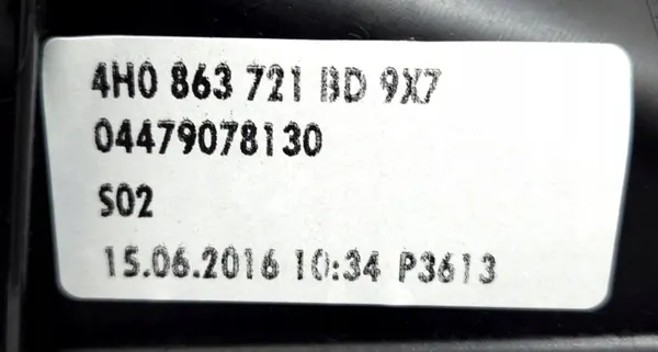 Cubierta de maletero Audi A8 D4 OEM 4H0863721BD Usado image 8