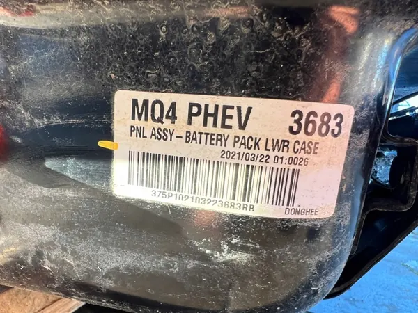 Kia OEM 37501-P4500 SULIK Batteri 123Ah Begagnad image 6
