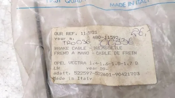 Handbremskabel links hinten Opel OEM 90421703 image 8