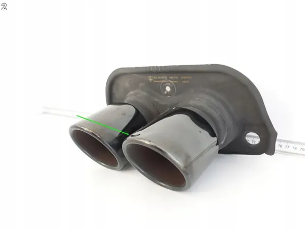 Punta de escape Porsche 911 992 GT3 OEM 64203260 Negra image 3
